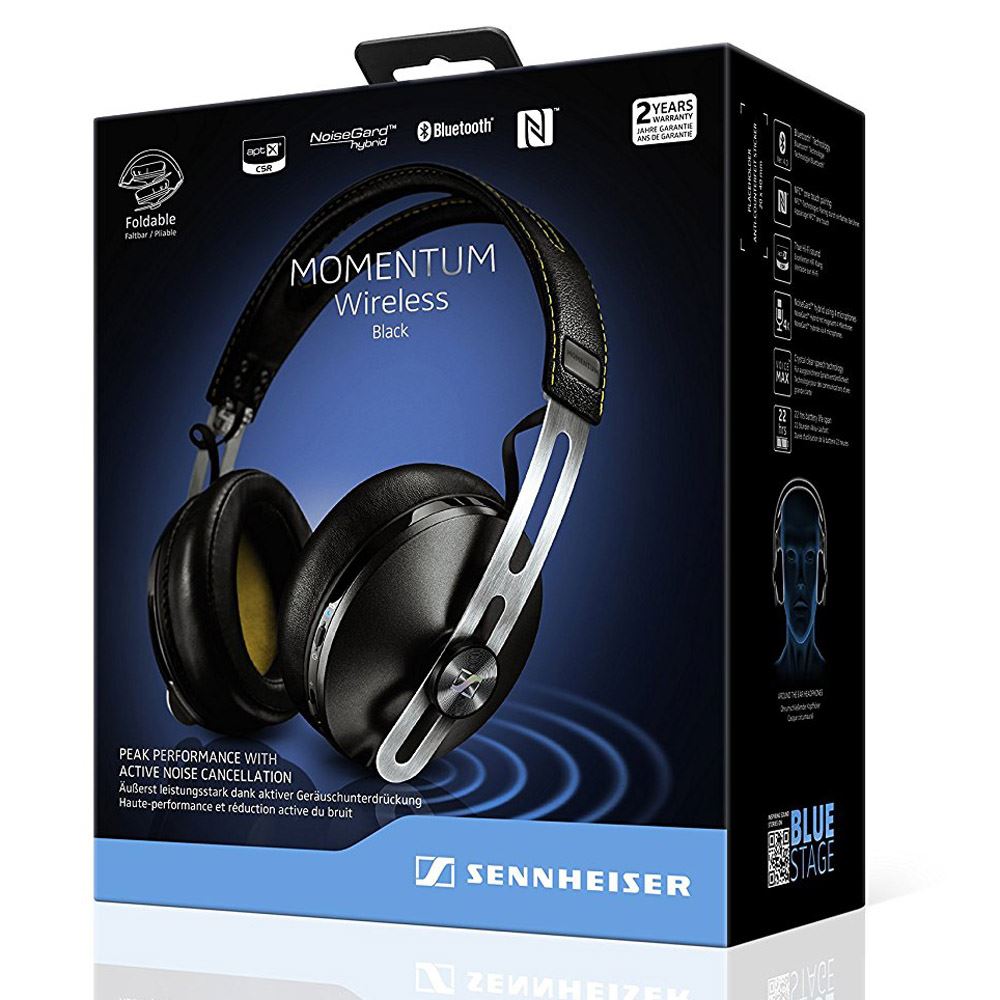Sennheiser Momentum Kablosuz Bluetooth Siyah Kulak Üstü Kulaklık