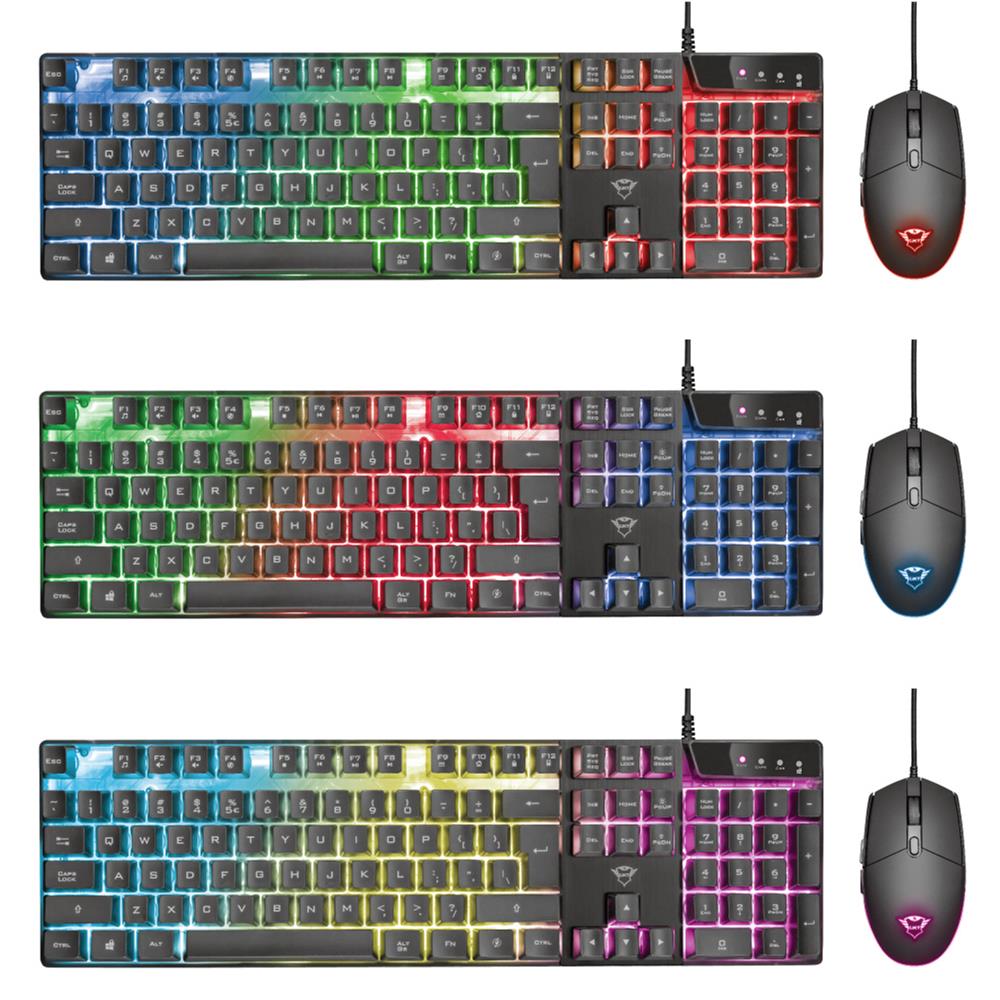 Trust GXT 838 Azor Klavye ve Mouse Combo Oyuncu Seti