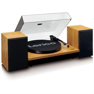 Lenco LS-300 Ahşap Harici Hoparlörlü Bluetooth Pikap