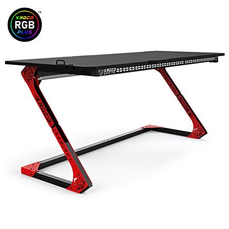 Xrocg Gaming Gator M-172 Kırmızı-Siyah Rgb Ledli Oyuncu Masası