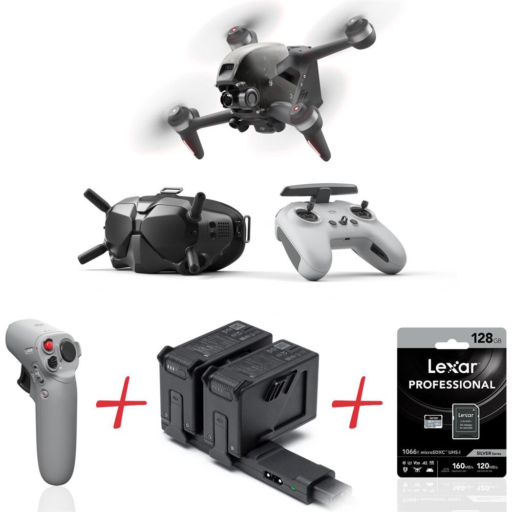 Dji FPV Combo Drone Set8 128GB+Motion Control+Fly More Kit