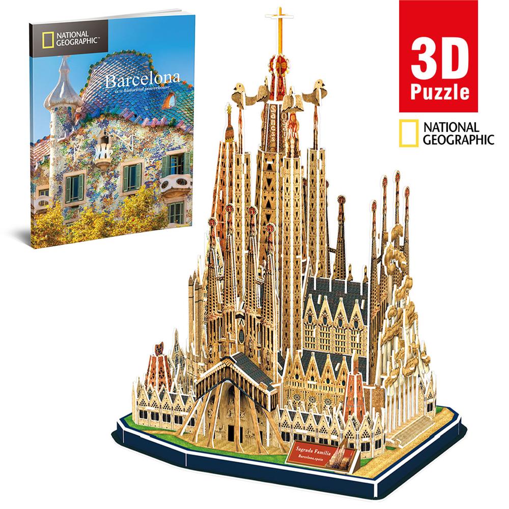 Cubic Fun National Geographic Serisi Sagrada Famillia 3D Puzzle
