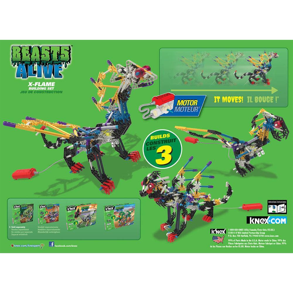 K'Nex X-Flame Yapım Seti (Motorlu) Beasts Alive Knex 34692