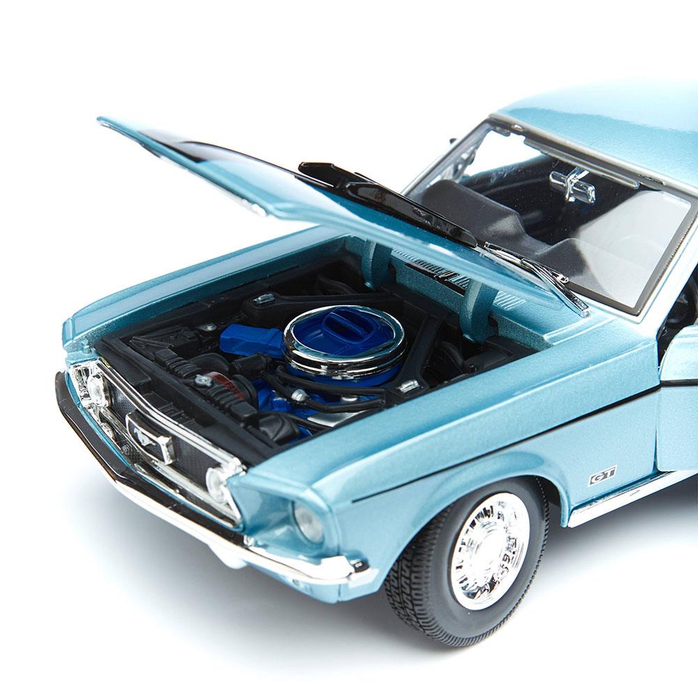Maisto 1:18 1968 Ford Mustang GT Cobra Jet Model Araba - Mavi