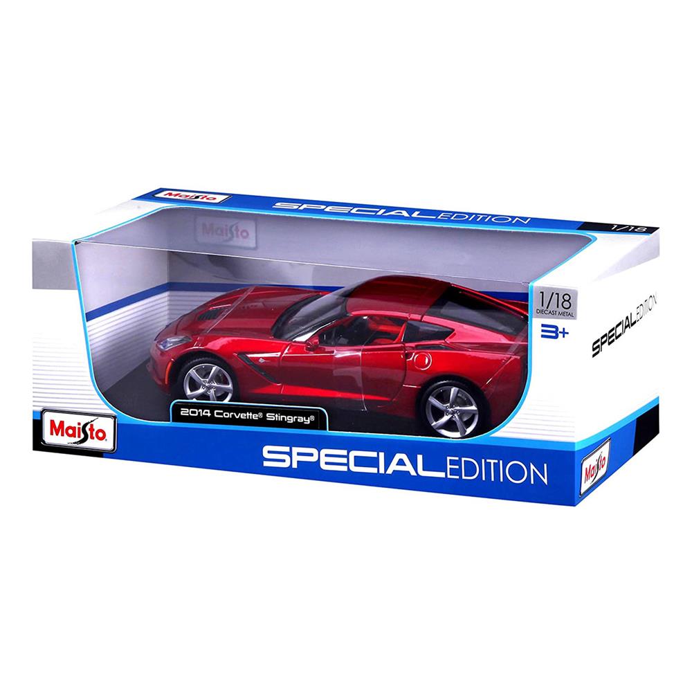 Maisto 1:18 2014 Corvette Stingray S/E Model Araba - Kırmızı