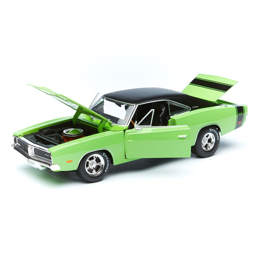 Maisto 1:18 1969 Dodge Charger Model Araba - Yeşil