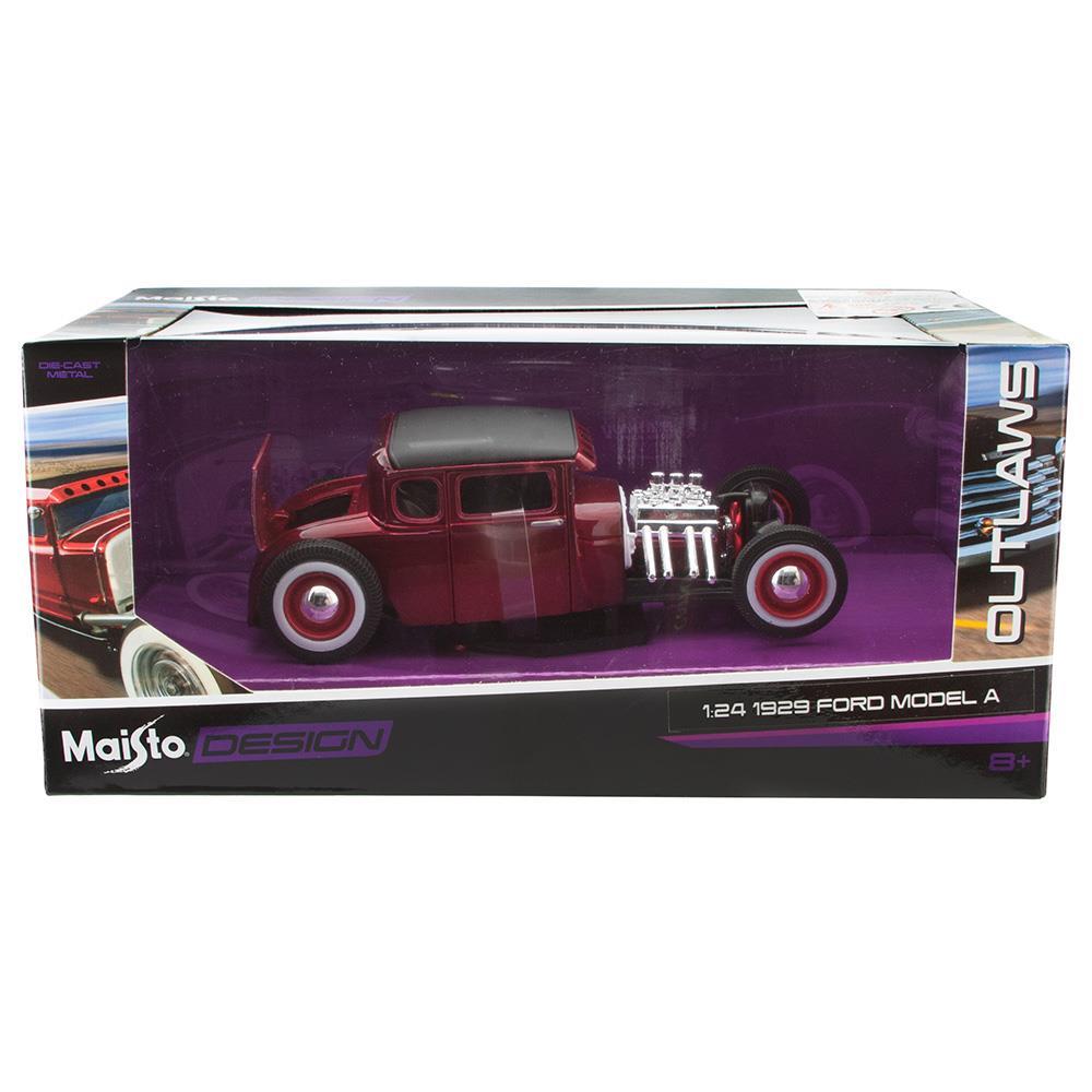 Maisto 1:24 1929 Ford Model A Outlaws Model Araba - Kırmızı