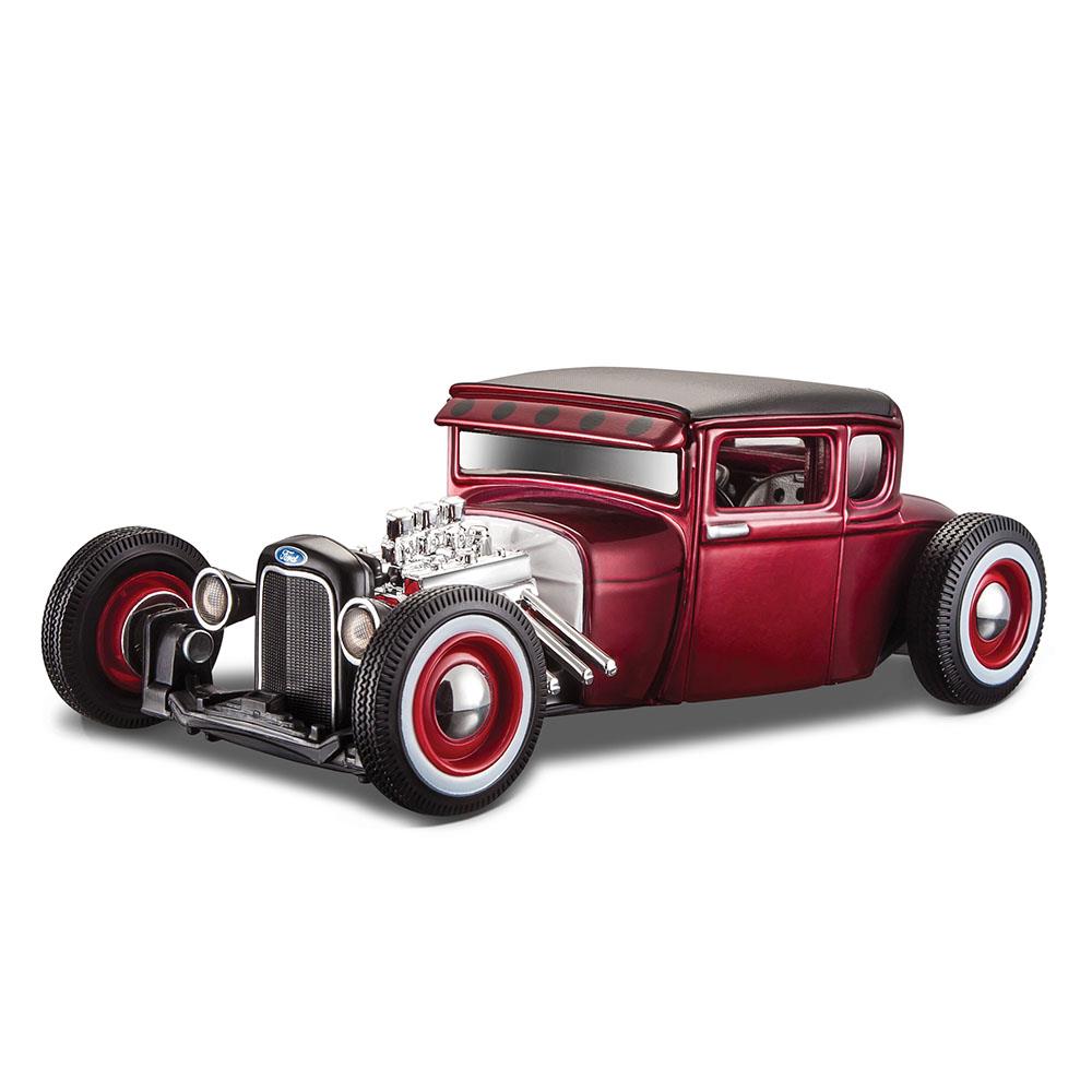 1929 Ford Model A 1:24 ミニカー アウトロー Maisto 1:24 1929 Ford Model A Outlaws Model Araba - Kırmızı