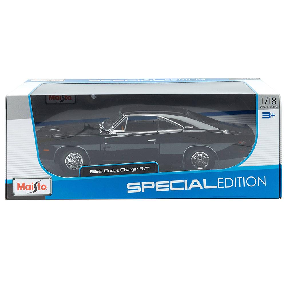 Maisto 1:18 1969 Dodge Charger R/T Model Araba - Siyah