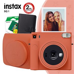 Instax SQ1 Terracotta Turuncu Fotoğraf Makinesi ve Hediye Seti 1