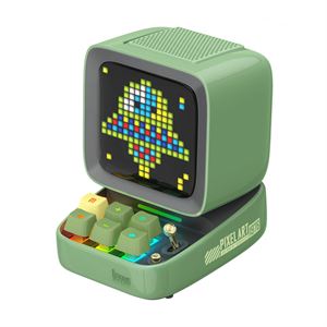 Divoom Ditoo Pro Uyarlanabilir Piksel Ekranlı Bluetooth Hoparlör, Yeşil