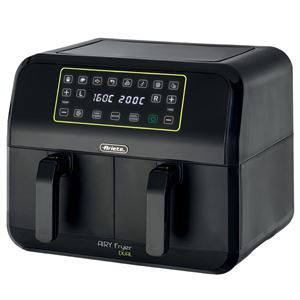 Ariete Dual Airyfryer Siyah 8 Litre XXXL 1700W Çift Hazneli Sıcak Hava Fritözü