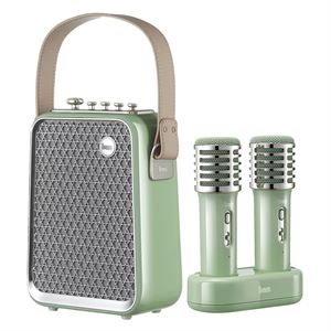Divoom SongBird-HQ Yeşil Çift Karaoke Mikrofonlu Bluetooth Hoparlör