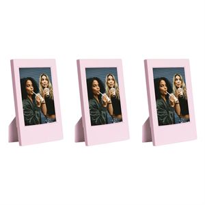 Instax Mini Film Uyumlu Pembe 3'lü Klasik Fotoğraf Çerçeve Seti