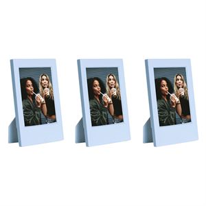 Instax Mini Film Uyumlu Mavi 3'lü Klasik Fotoğraf Çerçeve Seti