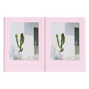 Instax Mini Film Uyumlu Pembe 2'li Mıknatıslı Fotoğraf Çerçeve Seti