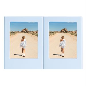 Instax Mini Film Uyumlu Mavi 2'li Mıknatıslı Fotoğraf Çerçeve Seti