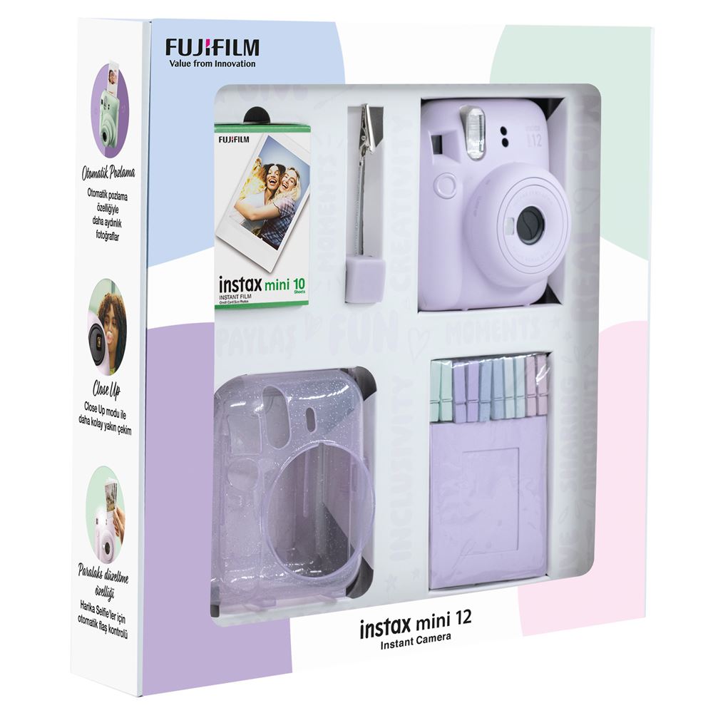 Fujifilm Instax Mini 12 Bundle - Purple : Target