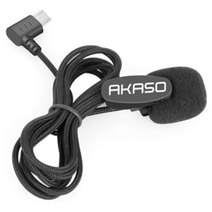 Akaso Micro USB Girişli Aksiyon Kamera Mikrofonu (Brave4, V50X, Brave 7LE uyumlu)