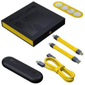 Aohi The Future 4-in-1 USB-C to USB-C Modüler Uzayabilen 1m 40Gbps 8K Destekli 240W PD 3.1 USB4 Süper Hızlı Şarj/Data Kablo Seti