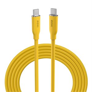 Aohi Silky Type-C to Type-C 1m PD 3.1 480Mbps 140W Süper Hızlı Şarj/Data Kablosu