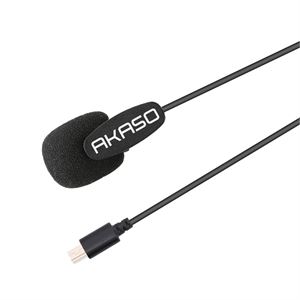 Akaso Kameralar ile Uyumlu Micro USB Girişli Aksiyon Kamera Mikrofonu