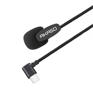 Akaso Kameralar ile Uyumlu Type-C Girişli Aksiyon Kamera Mikrofonu
