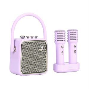 Divoom SongBird-SE Lila Çift Mikrofonlu 18W Bluetooth Hoparlör