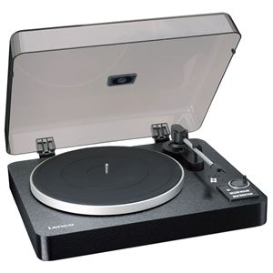 Lenco Lbta-165BK Pikap Plak Çalar Bluetooth Tam Otomatik Metal Döner Tabla - Siyah