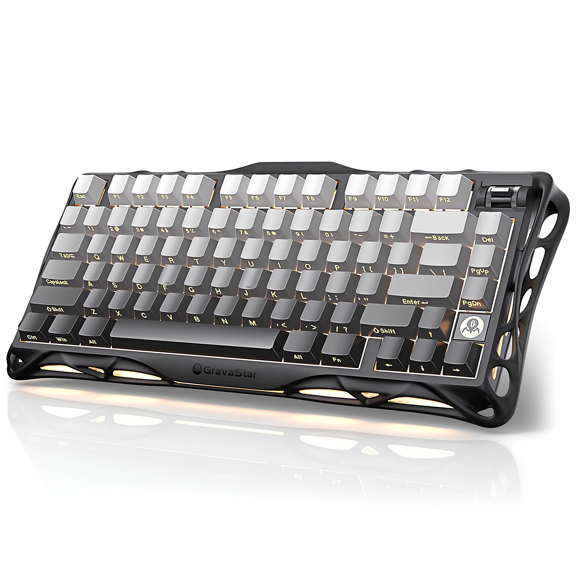 GravaStar Mercury K1ゲーミングキーボード 無線 GravaStar Mercury K1 Lite RGB Kablosuz Mekanik Gaming Klavye