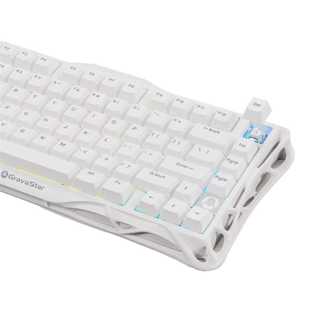 キーボード GravaStar K1 Lite  White GravaStar Mercury K1 Lite RGB Kablosuz Mekanik Gaming Klavye