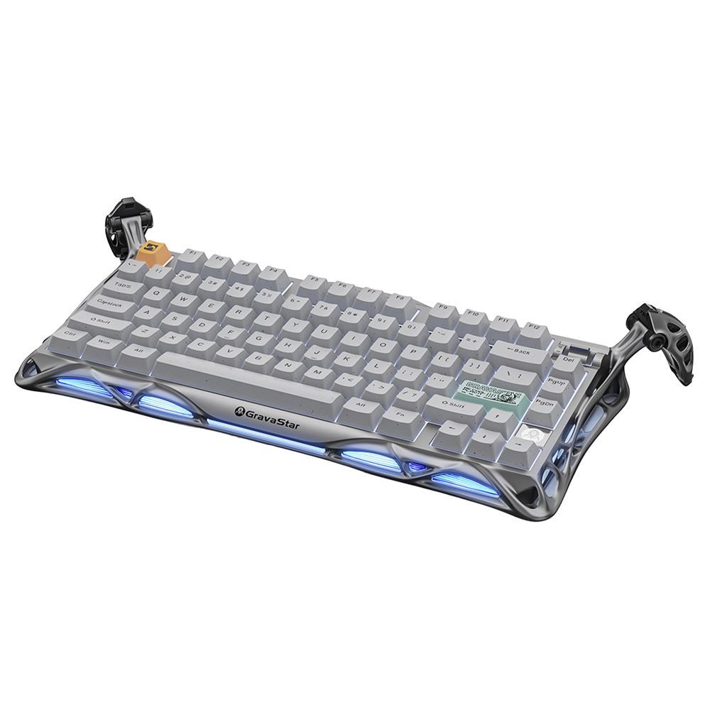 GravaStar Mercury K1ゲーミングキーボード 無線 GravaStar Mercury K1 RGB Kablosuz Mekanik Gaming Klavye, İngilizce