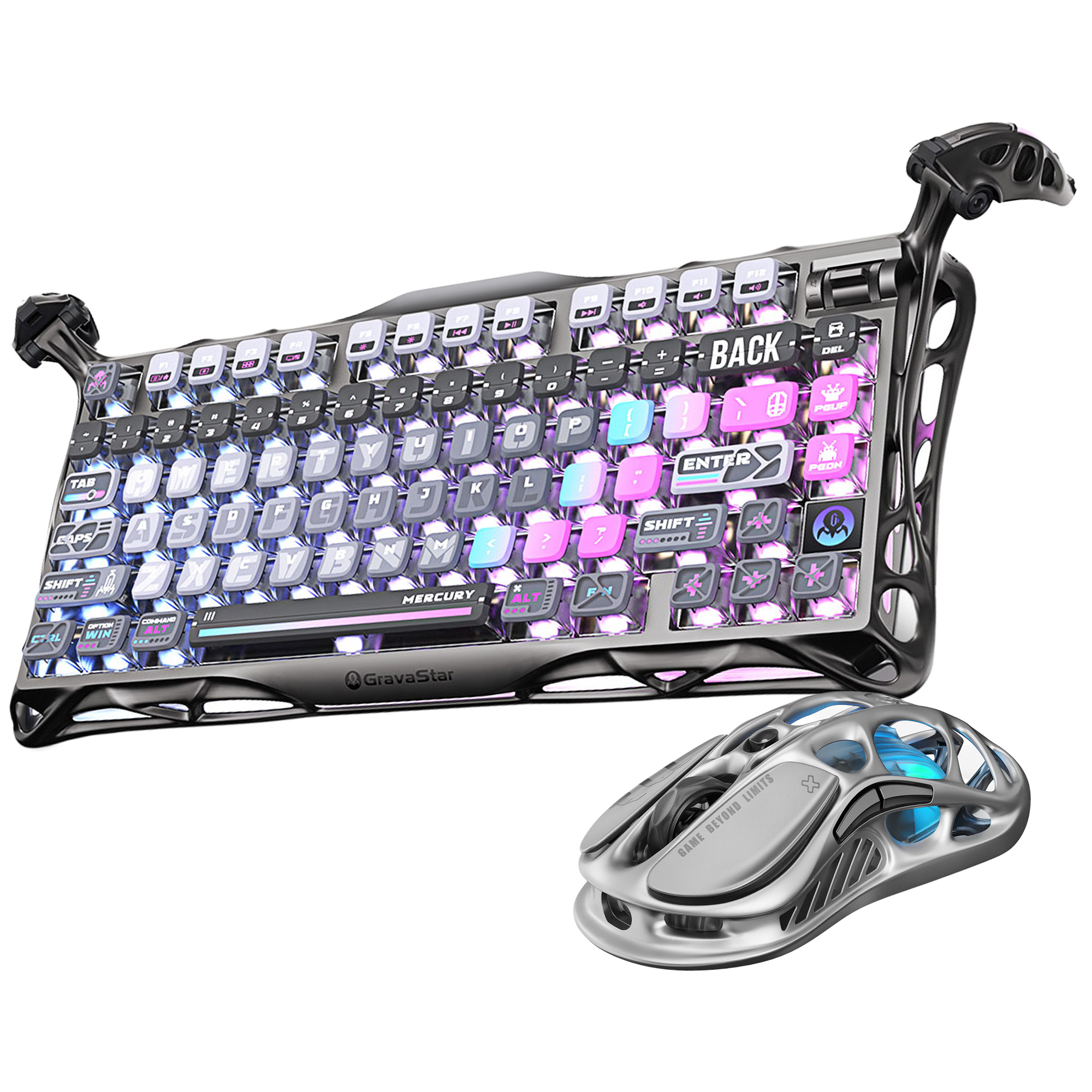 GravaStar Mercury K1 Pro Mekanik Gaming Klavye ve M1 Pro Kablosuz