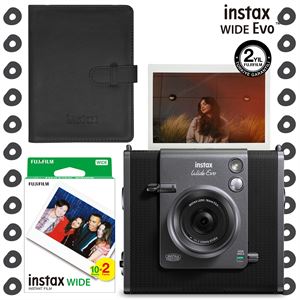 Instax Wide Evo Anında Baskı Hybrid Fotoğraf Makinesi 20'li Film ve Wide Albüm Hediye Seti