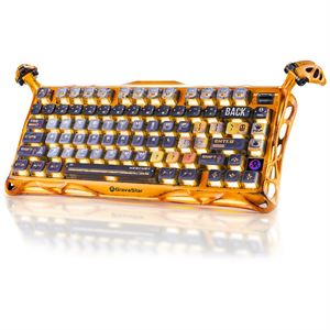 GravaStar Mercury K1 Pro RGB Kablosuz Mekanik Gaming Klavye, Alüminyum Çerçeveli, İngilizce Q, Special Edition, Sarı
