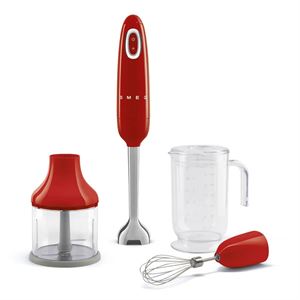 Smeg Kırmızı 50's Style El Blender Seti-HBF03RDEU