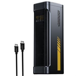 Aohi Starship 40.000 mAh 140W PD3.1 Powerbank, Akıllı Dijital Göstergeli, 2si1 Arada  Taşınabilir Hızlı Şarj Cihazı & Şarj İstasyonu, Siyah