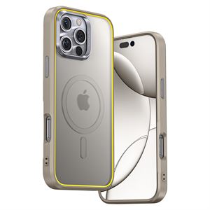 Aohi The Future Iphone 16 Pro Kılıfı, Magsafe Uyumlu Telefon Kılıfı, Desert Titanium