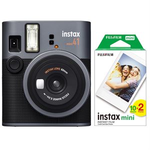 Instax Mini 41 Siyah Analog Şipşak Fotoğraf Makinesi ve 20'li Mini Film