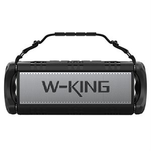 W-KING D8-1 Bluetooth Hoparlör, 50W Ultra Bass Boombox, 40 Saat Çalma Süresi, IPX6 Suya Dayanıklı, Kablosuz Stereo TWS, Powerbank/TF/Aux/Bluetooth5.0/NFC, Ses Bombası