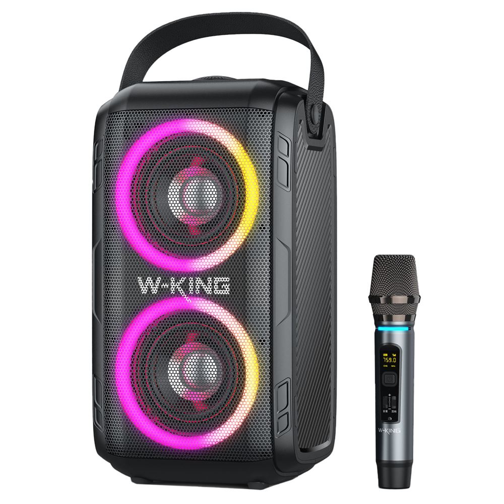 W-KING T9 Bluetooth Hoparlör, 80W Boombox, 9 Saate Varan Çalma