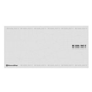 GravaStar Gaming Mouse Pad 80x40, Kaymaz Tabanlı, Su Geçirmez ve Hassas Yüzeyli Oyuncu Mousepad, Beyaz