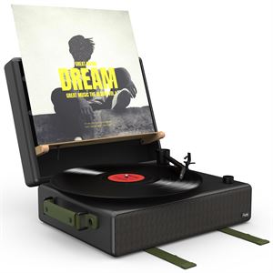 Hym Originals toGo Şarjlı Dahili Hoparlörlü Taşınabilir 30W RMS Bluetooth Pikap Plakçalar, Siyah