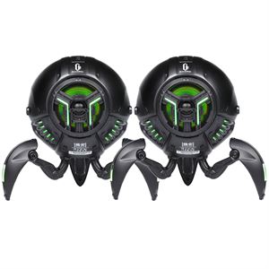 Gravastar Mars Pro 20W Bluetooth Hoparlör, Taşınabilir Stereo Ses Bombası, RGB Işıklı, 2 Adet, Siyah