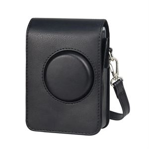 Instax Mini Evo Uyumlu Siyah Askılı Deri Çanta