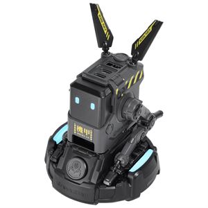 GravaStar Alpha65 Robot Figürlü 65W Hızlı Şarj Adaptörü ve Şarj Standı, Charcoal Gray