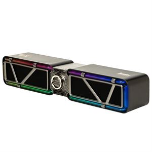 Divoom D-base 30W Masaüstü Bluetooth Gaming Hoparlör, Rgb Işıklı, Çift Portlu 35W Hızlı Şarj, USB/Aux/Bluetooth6.0, Siyah