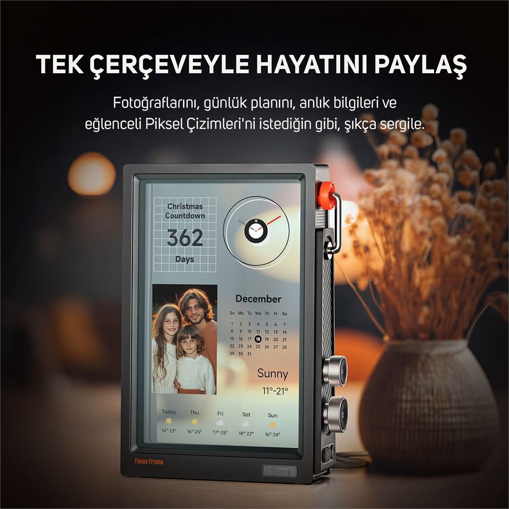 Divoom Times Frame 10.1 Akıllı Kişiselleştirilebilir Dijital