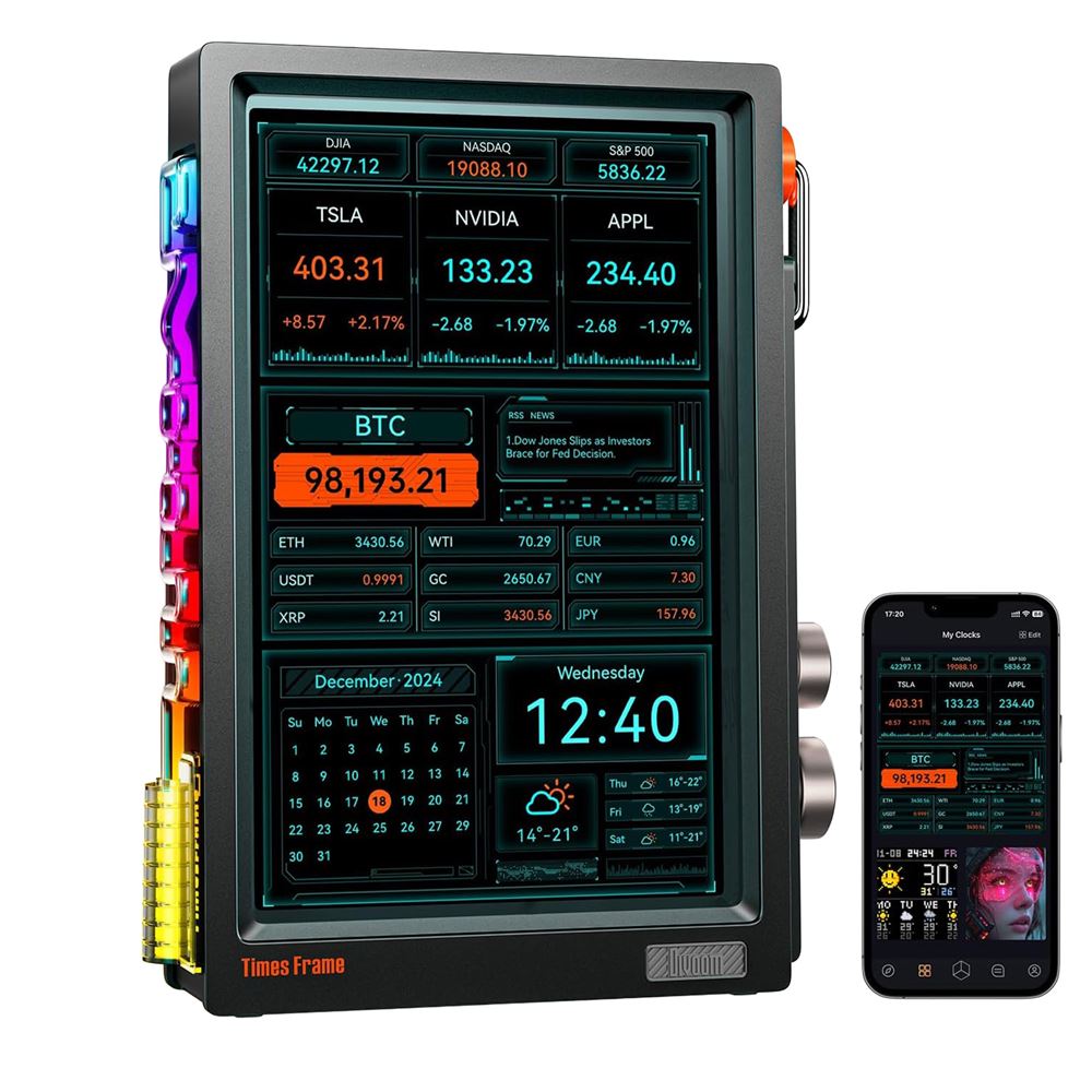 Divoom Times Frame 10.1 Akıllı Kişiselleştirilebilir Dijital