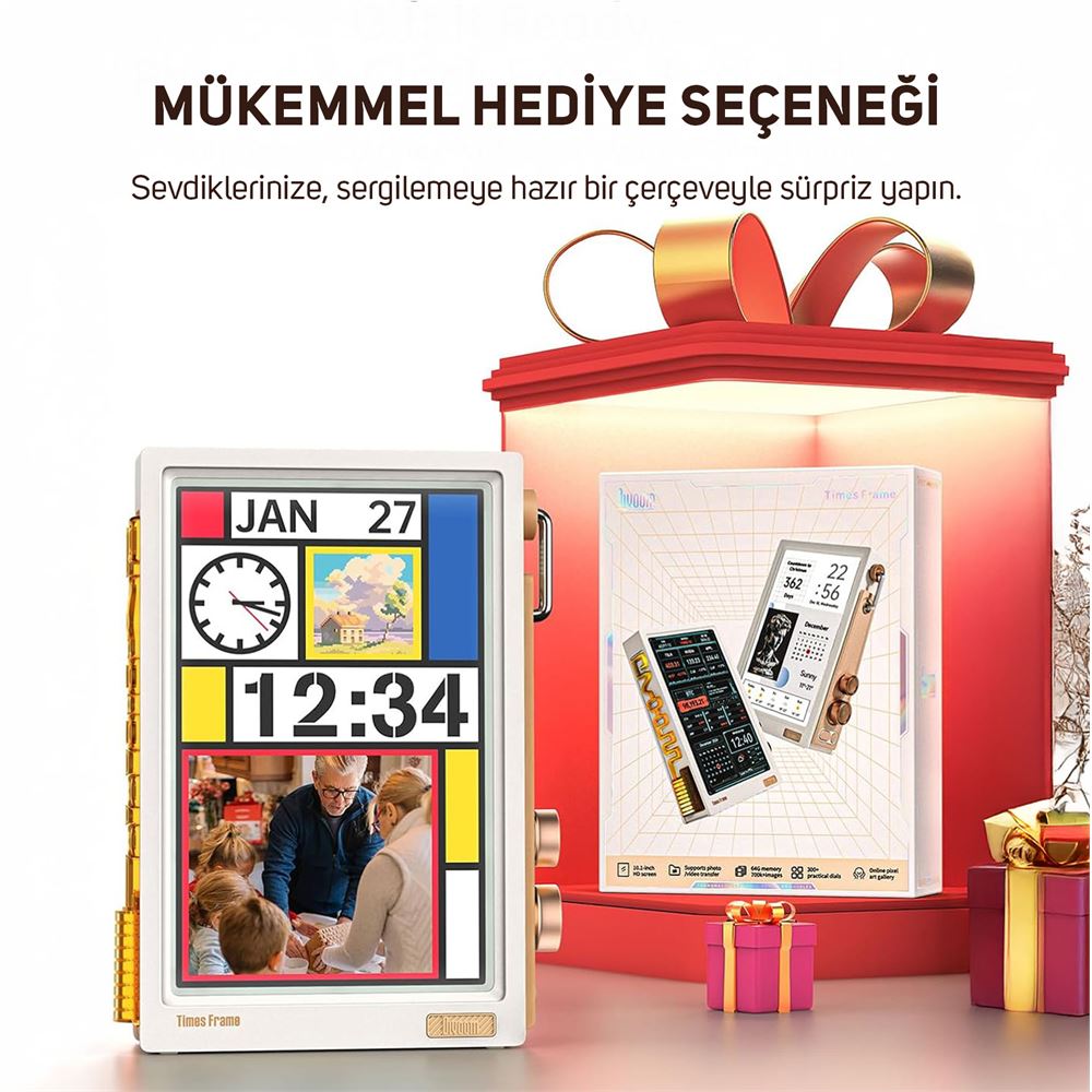 Divoom Times Frame 10.1 Akıllı Kişiselleştirilebilir Dijital
